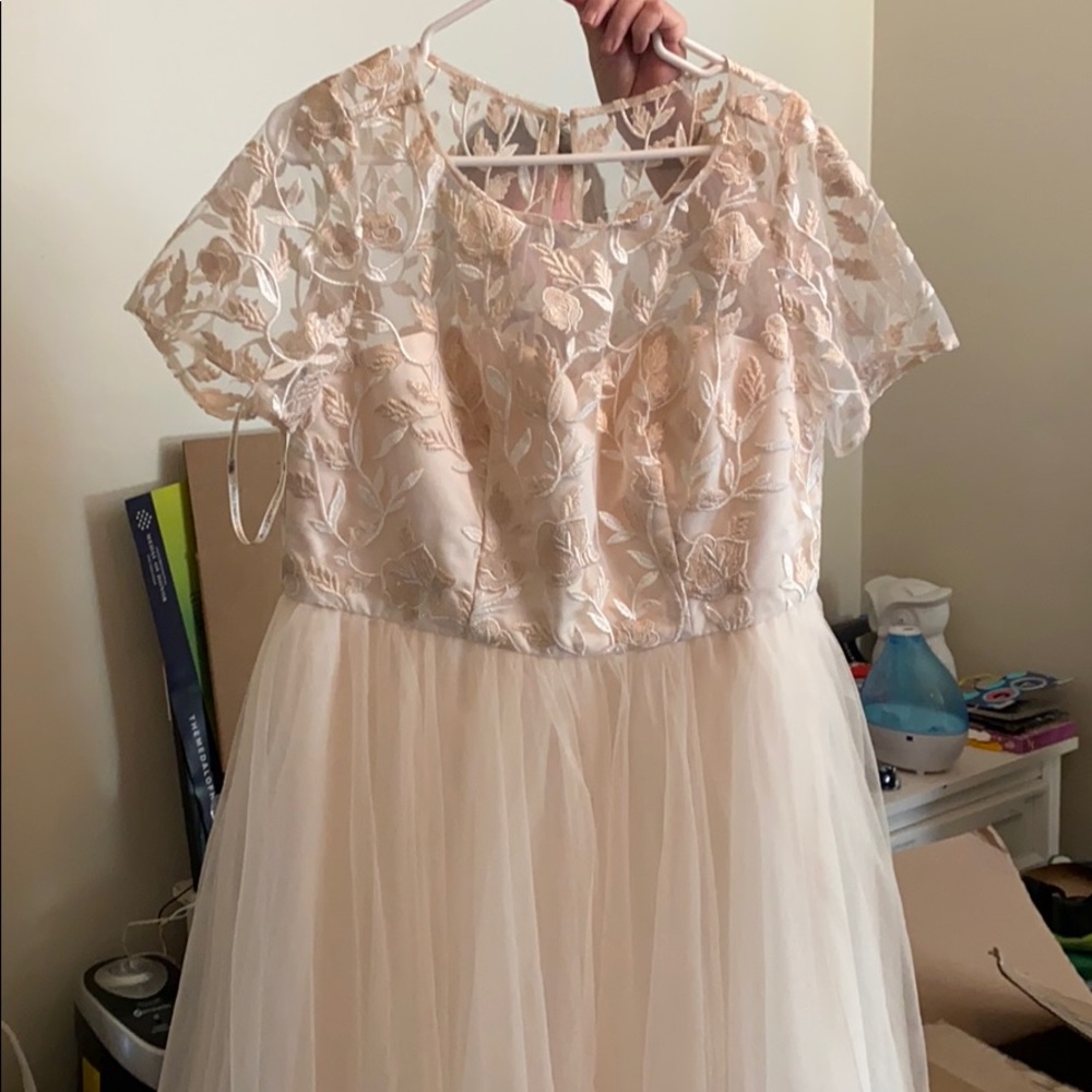 Blush Chi Chi London Dress. Virtual Wedding